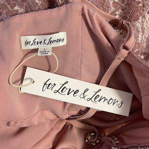 For Love And Lemons Pink Sequin Maxi Dress - Picture 10 of 11